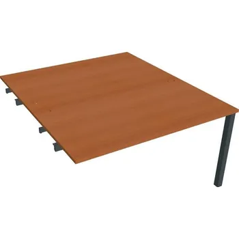 Psací stůl Hobis Kancelářský stůl řetězící Hobis USD 1400 R, deskaakát, bílá RAL 9016