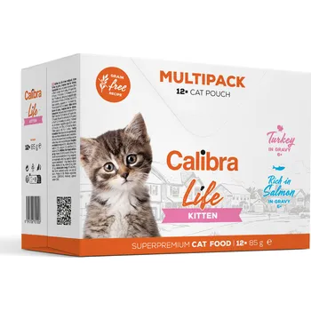 Krmivo pro kočku Calibra Cat Life kapsa Superpremium Kitten Multipack 12x85g
