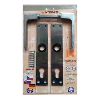 Dveřní kování klika se štítem K 488 72/vložka Al blistr