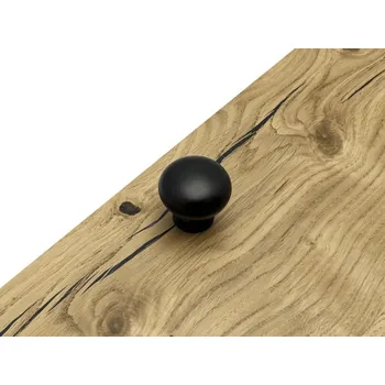 Nábytkové kování Interex Úchytka knopka VALEA / Černá matná