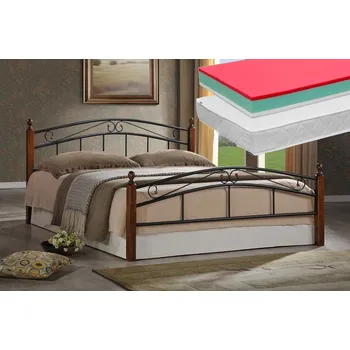 Postel Casarredo CRETA + LITERA, kovova postel 180x200cm + 2ks matrace