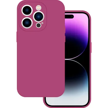 Pouzdro na mobilní telefon Tel Protect Silicone Premium pro Iphone 15 raspberry