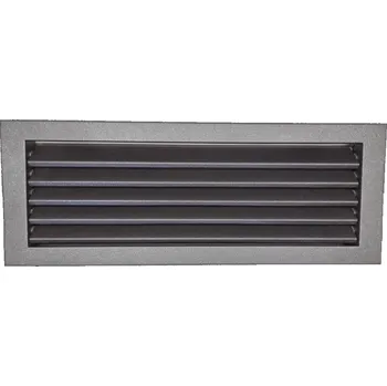 Větrací mřížka LAgrid s.r.o. Větrací kovová lamelová mřížka 50x15 Interiér Černá