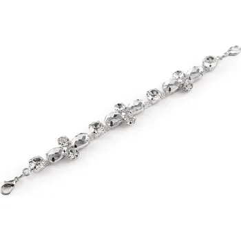 Štrasová ozdoba s karabinkami, barva 2 crystal