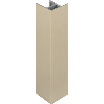 Stavební profil SCILM Rohová spojka pro sokl 90° / Kartáčovaná nerez 100 mm