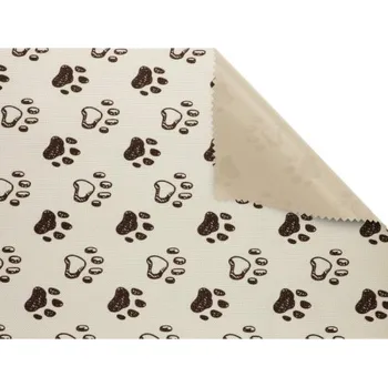 Batohovina, cordura s PVC zátěrem 0,40 mm , hnědá tlapka