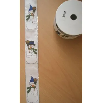 Stuha stuha - stuhy - mašle - š.4cm vánoční modrá čepice