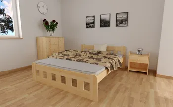 Postel Zvýšená postel Nika s matrací Medical 120 x 200 cm borovice