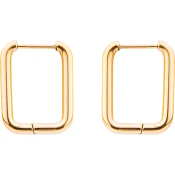 Náušnice franco bene Obdélníkové náušnice - pozlacené 1345 Zlatá