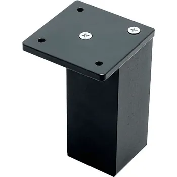 Nábytkové kování Interex design Nábytková noha QUAD / Černá matná 100 mm