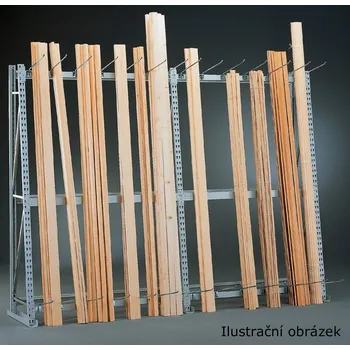 Dílenský regál META Regál na svislé skladování MINI-RACK základní typ 76673