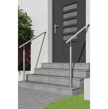 Zábradlí Sada vstupního zábradlí PS 070/071 - 1 sloupek (hliník) Montáž zábradlí: Montované do podlahy