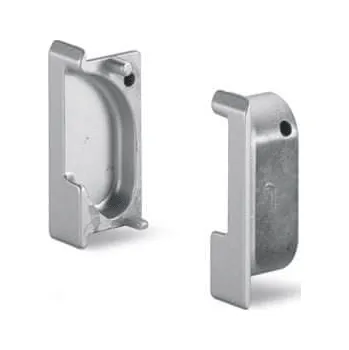 Nábytkové kování Hettich Sada koncovek pro úchyt MANGA 2000 mm / Hliník