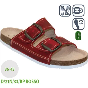 Dámská zdravotní obuv Santé D/21N/33/BP ROSSO Barva: Červená, Velikost: 38, Stélka: Anatomicky tvarovaná