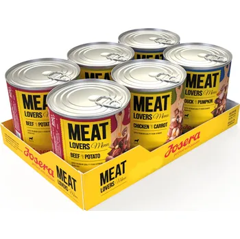 Krmivo pro psa 12x800g Josera Meatlovers Menu - mix (3 druhy)
