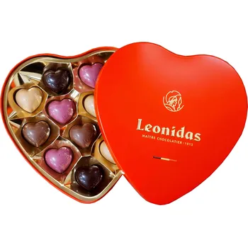 Bonboniéra Leonidas – Srdce – 12 – 114 g – bonboniéra