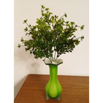 umělá květina Umělý buxus 34 cm tmavě zelený