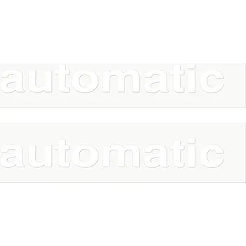 Samolepicí dekorace na vozidlo Samolepka automatic bílá - sada