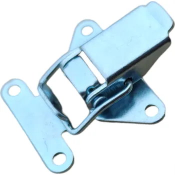 Nábytkové kování Uzávěr pákový bednový 45x15mm, bílý zinek