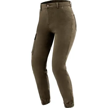 Moto kalhoty Kevlarové džíny OZONE JANE LADY JOGGER FIT OLIVE W34L30