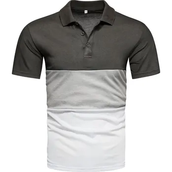 Pánské tričko Recea Pánské tričko s krátkým rukávem Mulberry šedo-bílá L