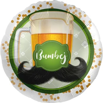 Balónek Premioloon Balonek fóliový Pivo s nápisem Bumbej, 43 cm