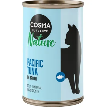 Krmivo pro kočku 12x140g Cosma Nature - Tichomořský tuňák