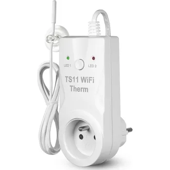 vypínač a zásuvka ELEKTROBOCK Zásuvka TS11 WiFi Therm s čidlem 0075