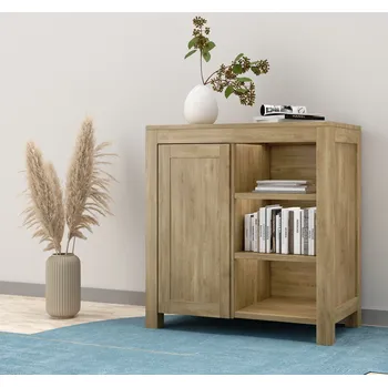 Komoda Buková komoda PALERMO Barevné provedení: Kaštan, Dvířka: Dvířka - dřevo, Horní deska: Varianta A