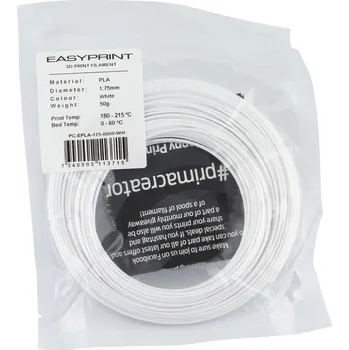 Filament Vzorek PLA EasyPrint - 1,75 mm - 35 g - bílá