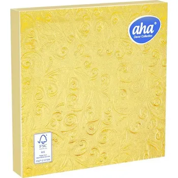 Papírový ubrousek Jula Ubrousky AHA ražené šampaňské 3vrstvé 33x33cm 15ks