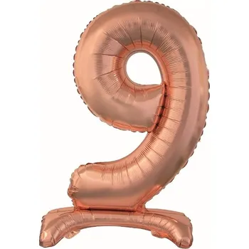 GoDan Fóliové číslo 9 stojící růžově zlaté, 74 cm