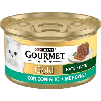 Krmivo pro kočku Gourmet Gold Mousse 24x85g pro kočky králík