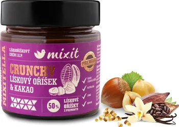 Mixit Mixitella Crunchy Premium 200 g lískové oříšky z Piemontu a kakao