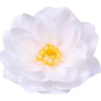 umělá květina Vazbový květ leknínu 11 cm, bílý