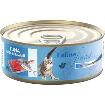 Krmivo pro kočku 85g Feline Finest - tuňák s kranasem