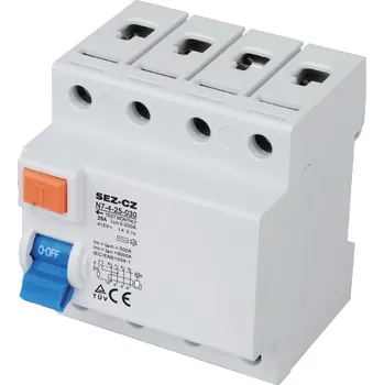 Proudový chránič SEZ-CZ SEZ Chránič 40/4/0,03 N74-40-030 6kA N7-4P-40-030