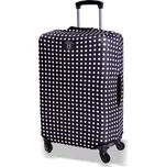 Obal na cestovní kufr BERTOO - Černé puntíky velikost M