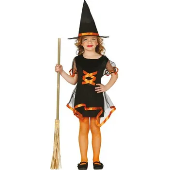 Kostým černo-oranžová čarodějnice
