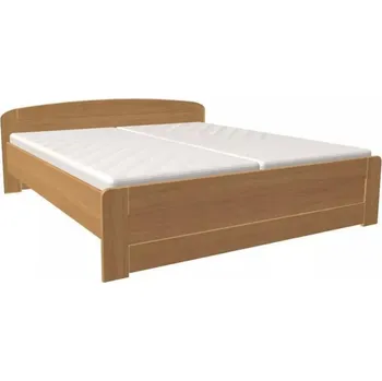 Postel Dřevěná postel Pavla s rovným čelem 200x180 Buk Doprava ZDARMA.