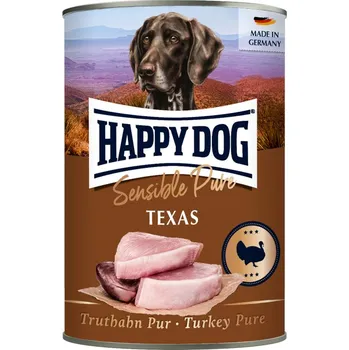 Krmivo pro psa 12x400g Happy Dog Sensible Pure - Texas (krůtí)