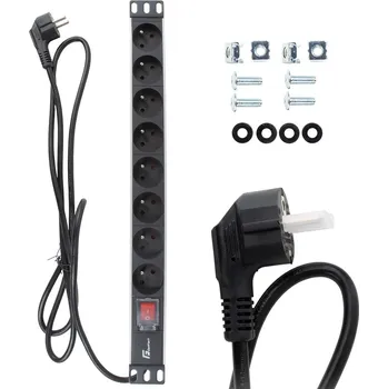 Přepěťová ochrana NAPÁJECÍ LIŠTA GETFORT LGF-08-Z 19 PALCŮ DO RACKU