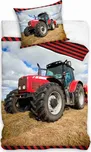 TipTrade Červený traktor na poli 140 x…