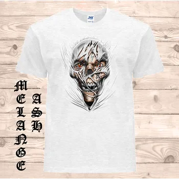 detske-levne-bavlnene-tricko-potisk-bila-mumie Barva: Heather grey - vřesově šedá, velikost: 152