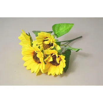 umělá květina Slunečnice 5 květů 28 cm