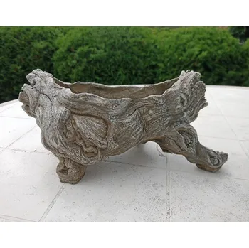 Květináč Květináč kůra stromu 30 cm x 14 cm x 14 cm