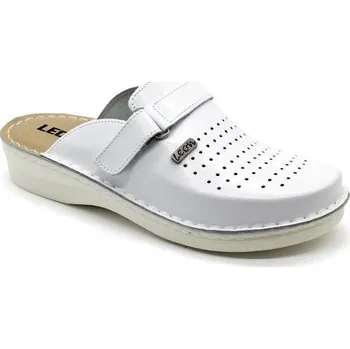 Dámská zdravotní obuv Leon V230 Pánská kožená zdravotní obuv - Bílá Velikost: 43