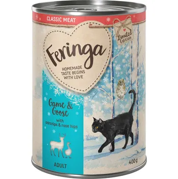 Krmivo pro psa 24x400g Limitovaná edice: Feringa Classic Meat zimní menu zvěřina a husa