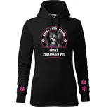 STRIKER Dámská mikina Čínský chocholatý pes Barva: Černá, Velikost: S