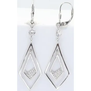 Náušnice Stříbrné náušnice s klasickým zapínáním